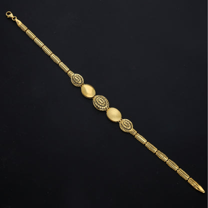 Gold Oval Accent Bracelet 21KT - FKJBRL21KM11568
