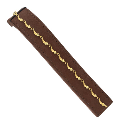 Gold Swirl Link Bracelet 21KT - FKJBRL21KM11592