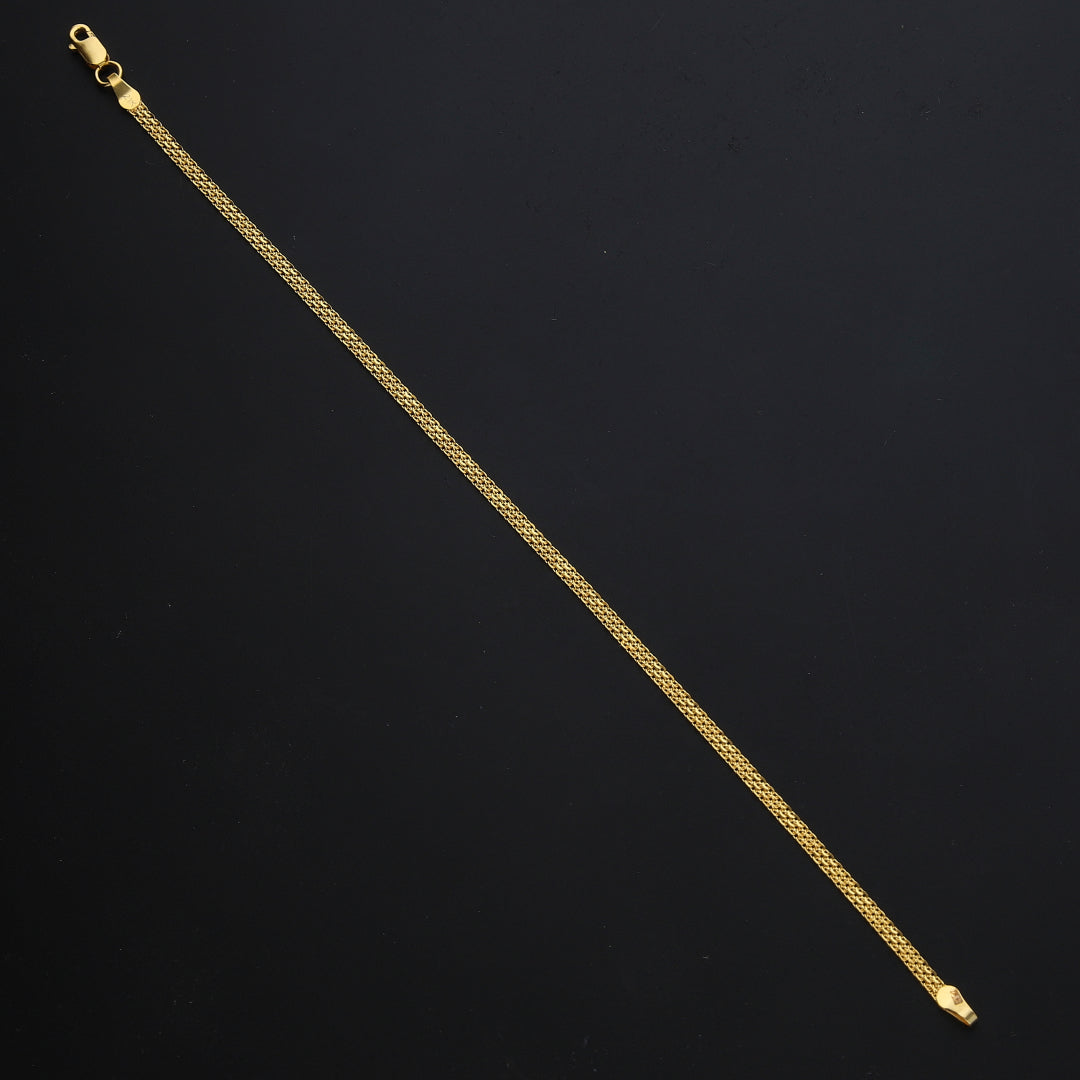 Gold Polished Slim Bracelet 21KT - FKJBRL21KM11593