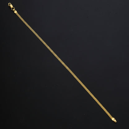 Gold Polished Slim Bracelet 21KT - FKJBRL21KM11593