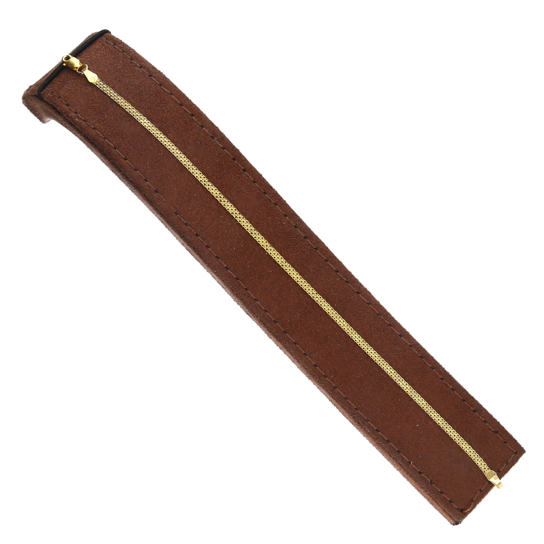 Gold Polished Slim Bracelet 21KT - FKJBRL21KM11593