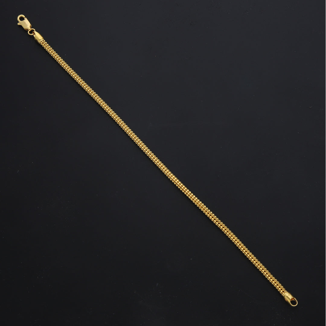 Gold Sleek Bracelet 21KT - FKJBRL21KM11594