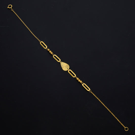<tc>سوار من الذهب تصميم لوز 21 قيراط - FKJBRL21KM11620</tc>