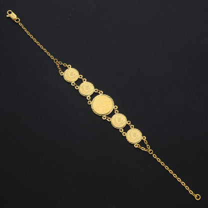 Gold Classic Lira Bracelet 21KT - FKJBRL21KM11638