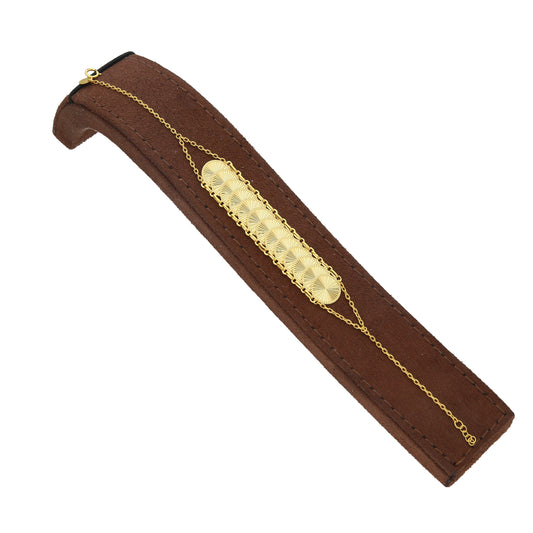 <tc>سوار ذهب بتصميم الليرة التركية الكلاسيكي عيار 21 قيراط - FKJBRL21KM11682</tc>