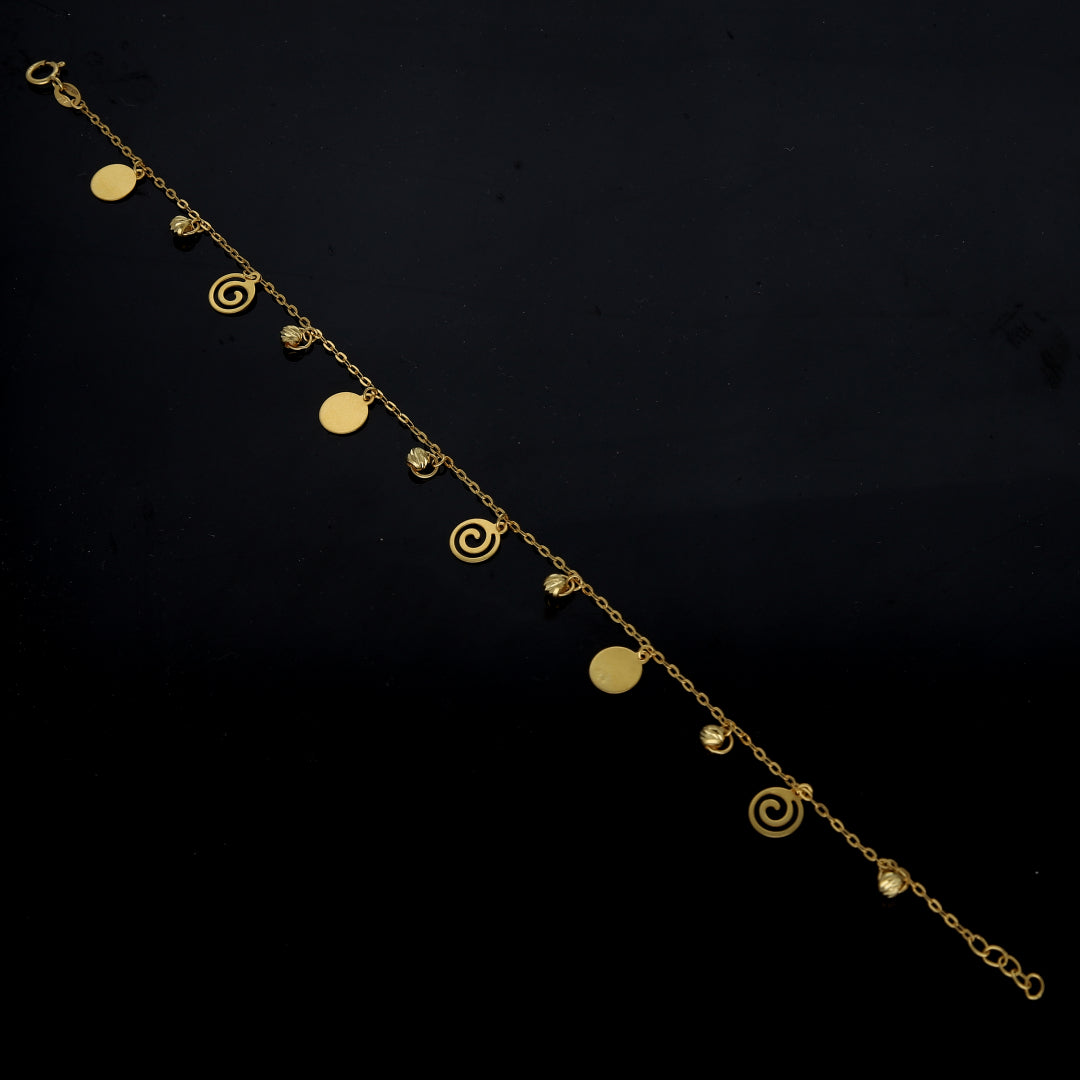 Gold Charms Bracelet 21KT - FKJBRL21KM11769