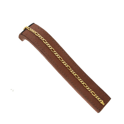 Gold Figaro Bracelet 21KT - FKJBRL21KM11899