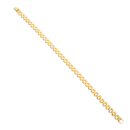 Gold Block Checks Bracelet 21KT - FKJBRL21KM11900