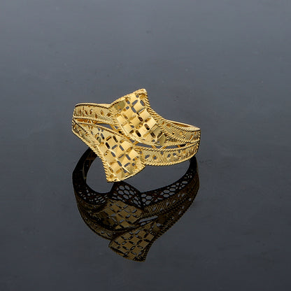 Gold Turkish Design Ring 21KT - FKJBRL21KM11934