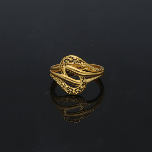 Gold Turkish Design Ring 21KT - FKJBRL21KM11936