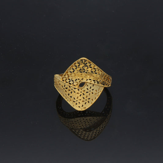 Gold Turkish Design Ring 21KT - FKJBRL21KM11937