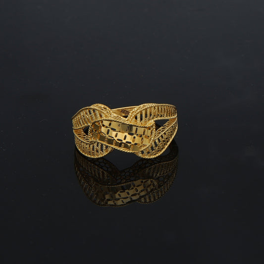 Gold Turkish Design Ring 21KT - FKJBRL21KM11942