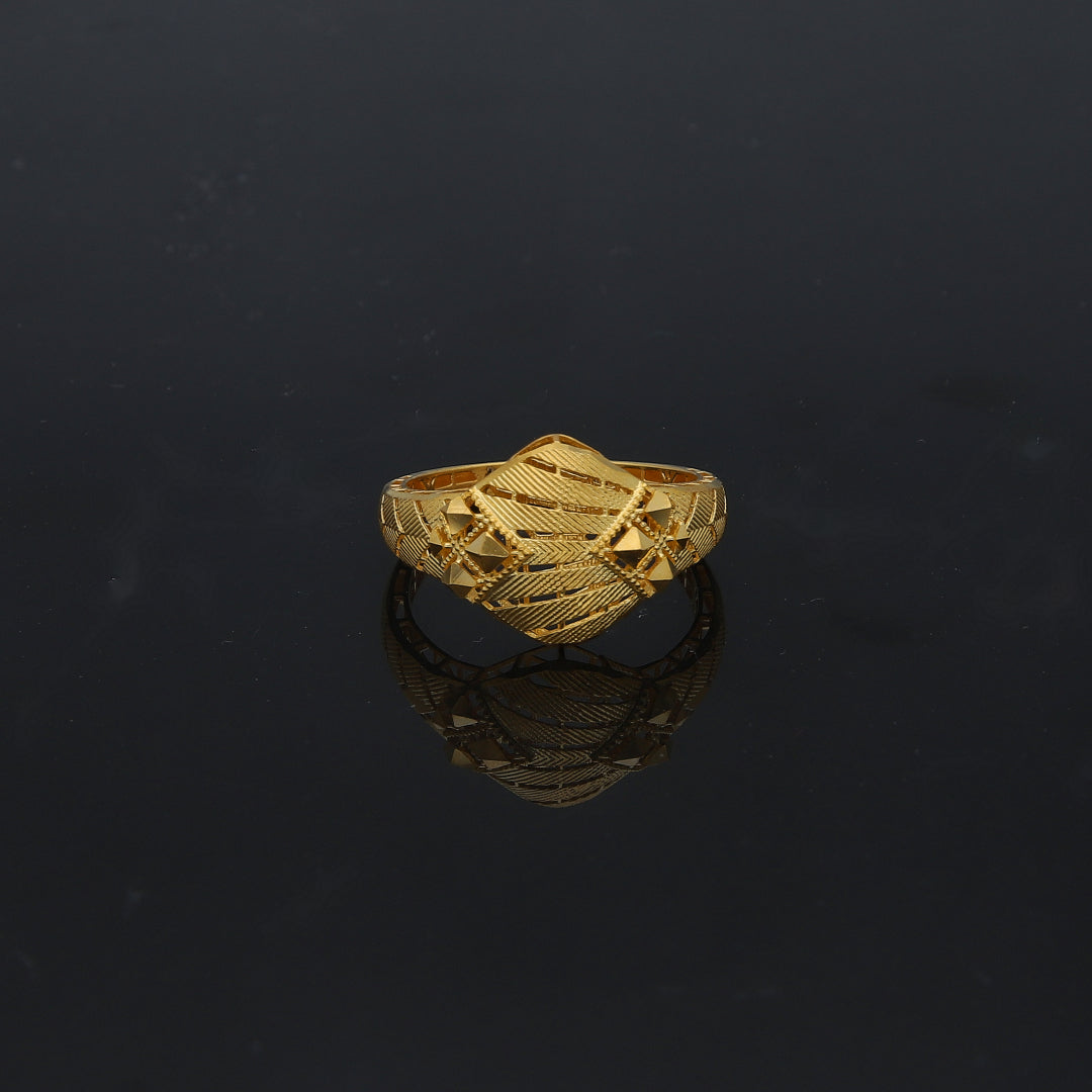 Gold Turkish Design Ring 21KT - FKJBRL21KM11943