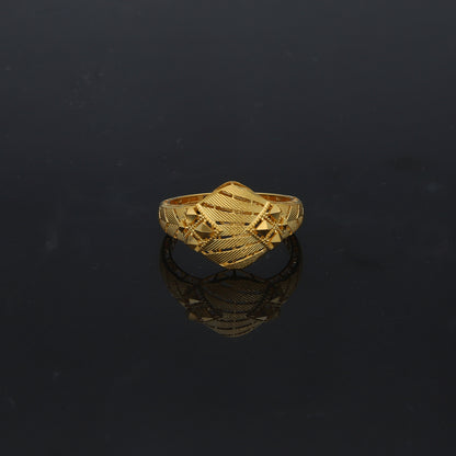 Gold Turkish Design Ring 21KT - FKJBRL21KM11943