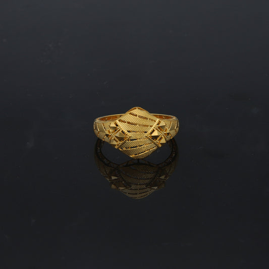 Gold Turkish Design Ring 21KT - FKJBRL21KM11943