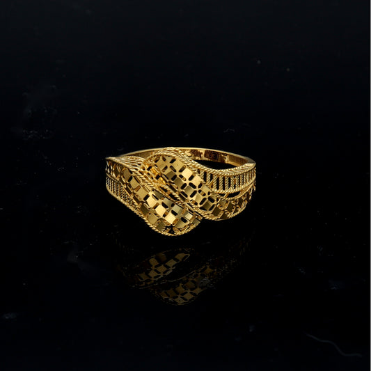 Gold Turkish Design Ring 21KT - FKJBRL21KM11945