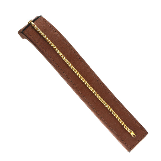 Gold Wheat Link Bracelet 21KT - FKJBRL21KM11999