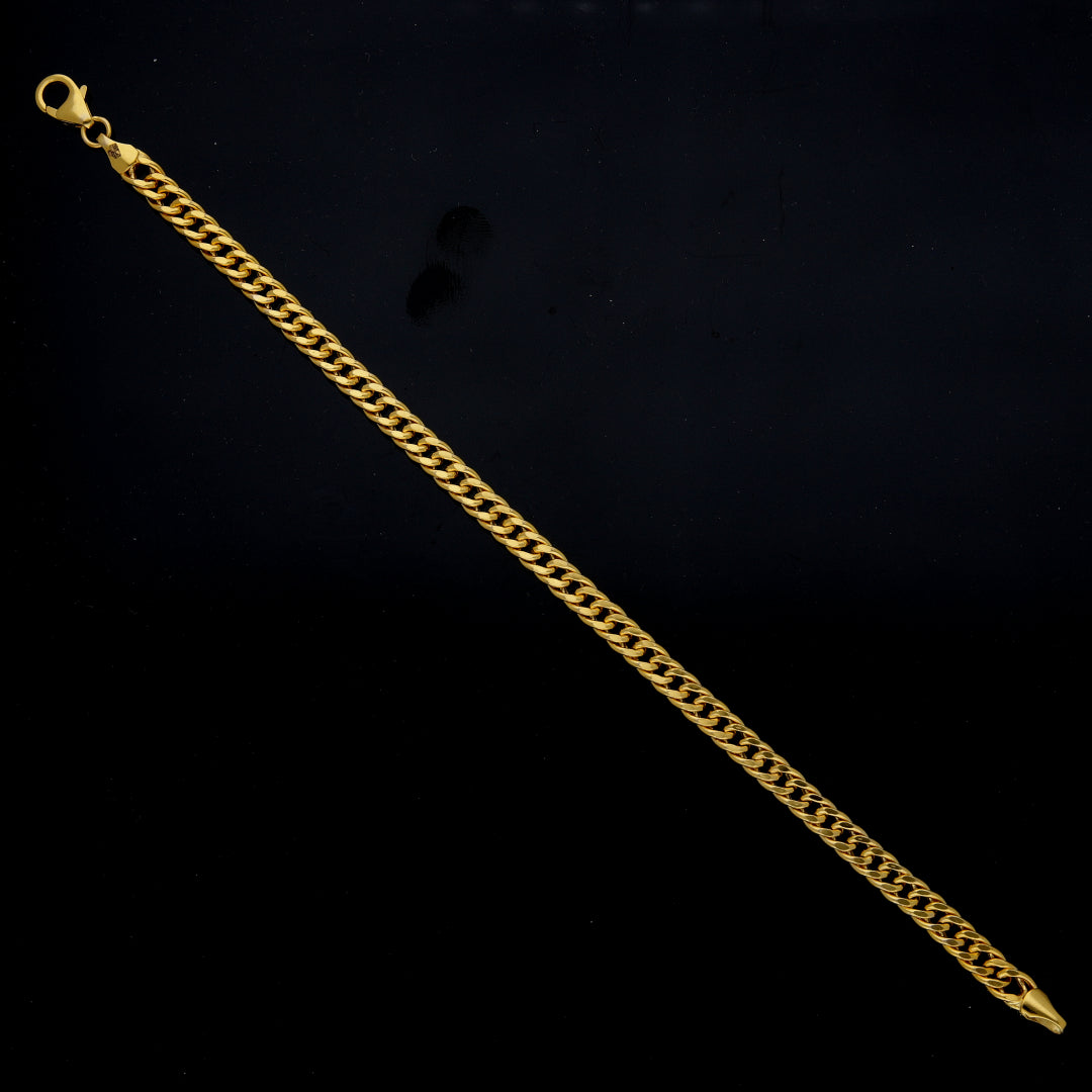 <tc>سوار ذهب بتصميم كيرب (Curb) عيار 21 قيراط - FKJBRL21KM12062</tc>