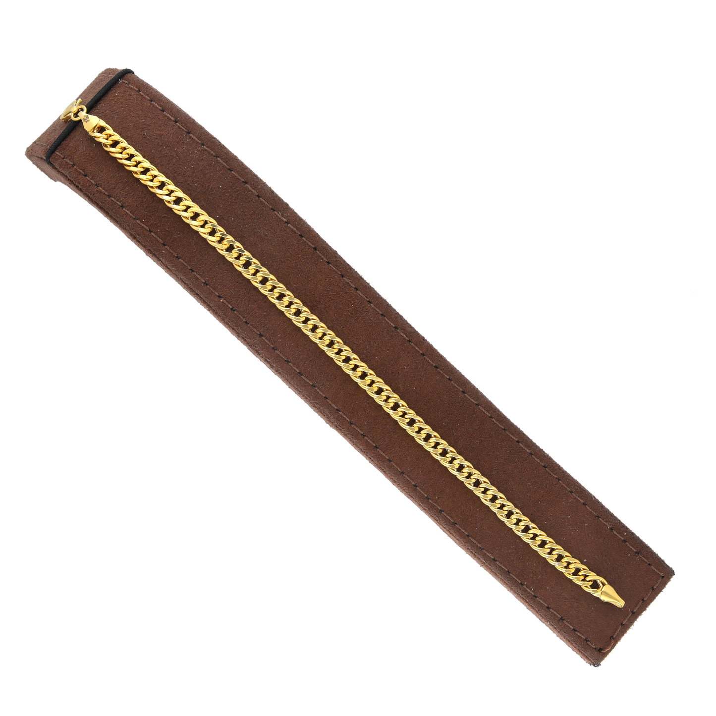 <tc>سوار ذهب بتصميم كيرب (Curb) عيار 21 قيراط - FKJBRL21KM12062</tc>
