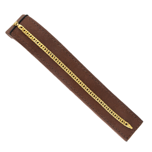 <tc>سوار ذهب بتصميم كيرب (Curb) عيار 21 قيراط - FKJBRL21KM12062</tc>