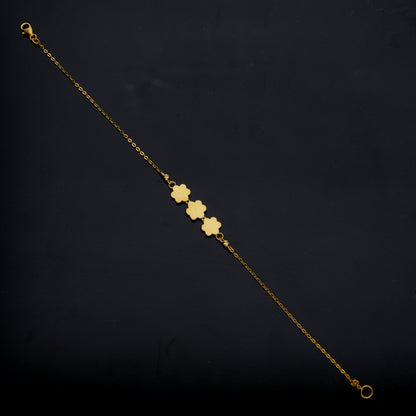 <tc>سوار ذهبي عيار ٢١ بتصميم زهرة – FKJBRL21KM12132</tc>