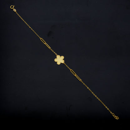 <tc>سوار ذهبي عيار ٢١ بتصميم زهرة – FKJBRL21KM12134</tc>