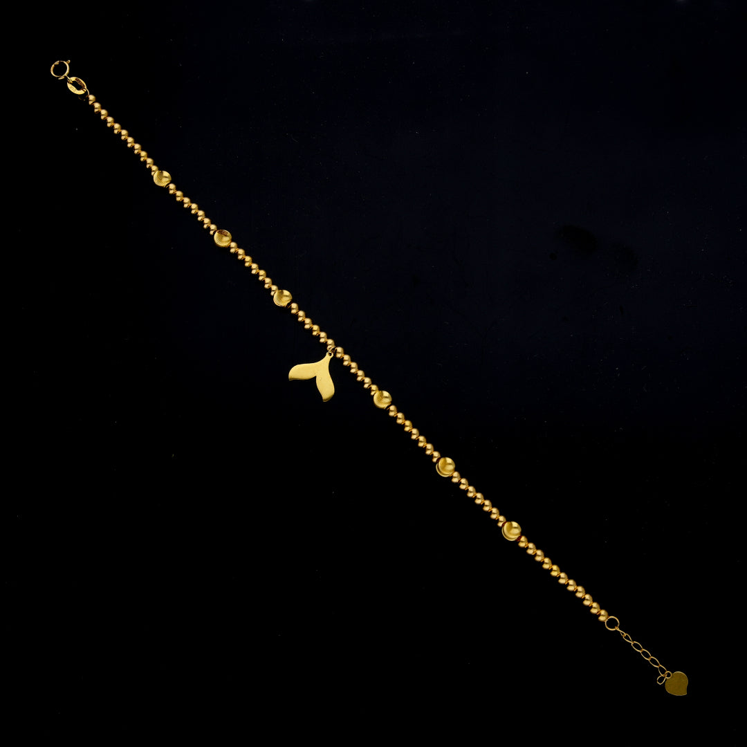 <tc>سوار ذهب بتصميم دلايات عيار 21 - FKJBRL21KM12157</tc>