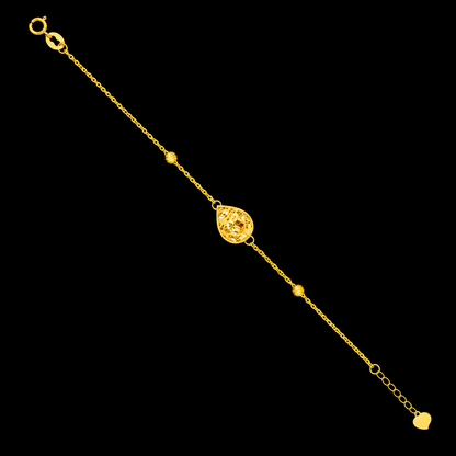 <tc>سوار ذهب بتصميم حبة اللوز عيار ٢١ قيراط - FKJBRL21KM12163</tc>