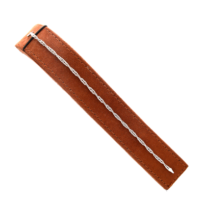 Sterling Silver 925 Minimalist Twisted Bracelet - FKJBRLSL10555