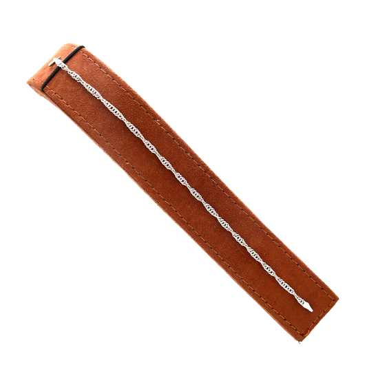 Sterling Silver 925 Minimalist Twisted Bracelet - FKJBRLSL10555