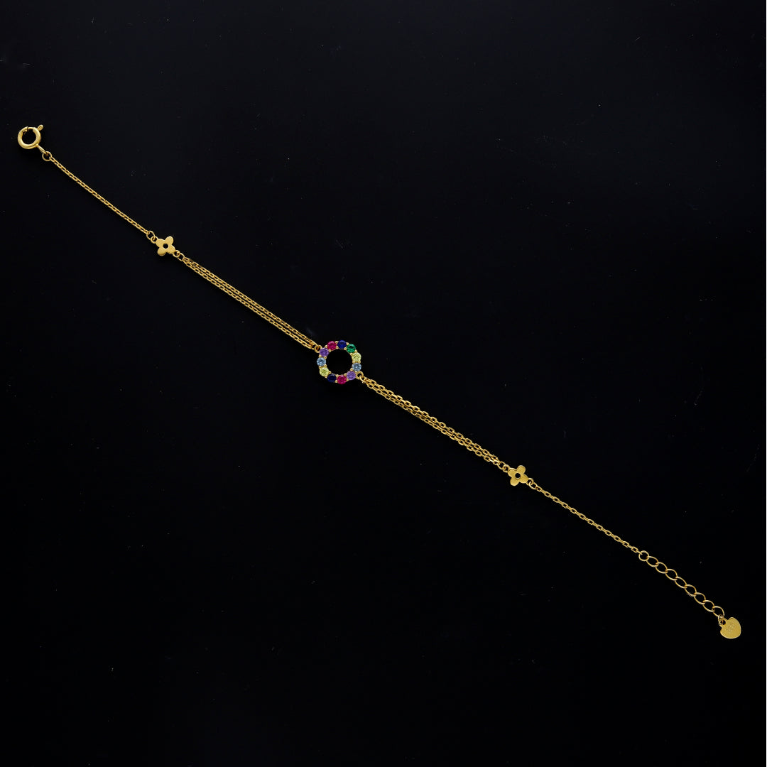 Sterling Silver 925 Multicolor Bracelet - FKJBRLSL10578