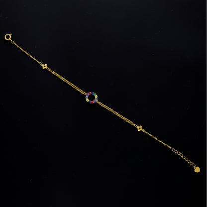 Sterling Silver 925 Multicolor Bracelet - FKJBRLSL10578
