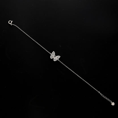 Sterling Silver 925 Chic Butterfly Bracelet - FKJBRLSL10579