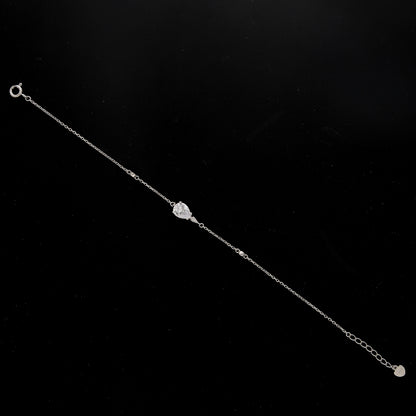 Sterling Silver 925 Teardrop Charm Bracelet - FKJBRLSL10586