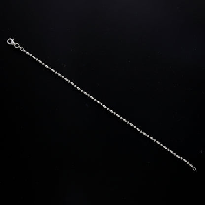 Sterling Silver 925 Bead Line Bracelet - FKJBRLSL10602