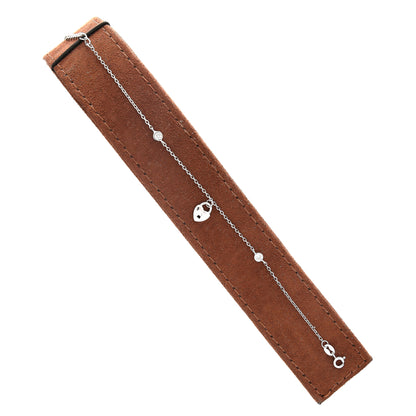 Sterling Silver 925 Lock Charm Bracelet - FKJBRLSL10614