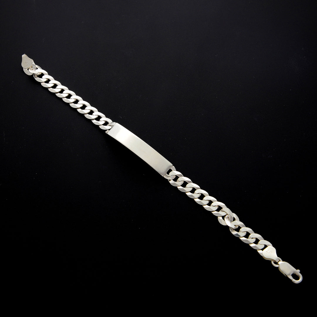 Sterling Silver 925 Bold Curb Link Bracelet - FKJBRLSL10632