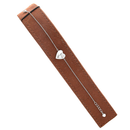 Sterling Silver 925 Radiant Heart Bracelet - FKJBRLSL10646