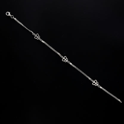 Sterling Silver 925 Butterfly Design Bracelet - FKJBRLSL10648