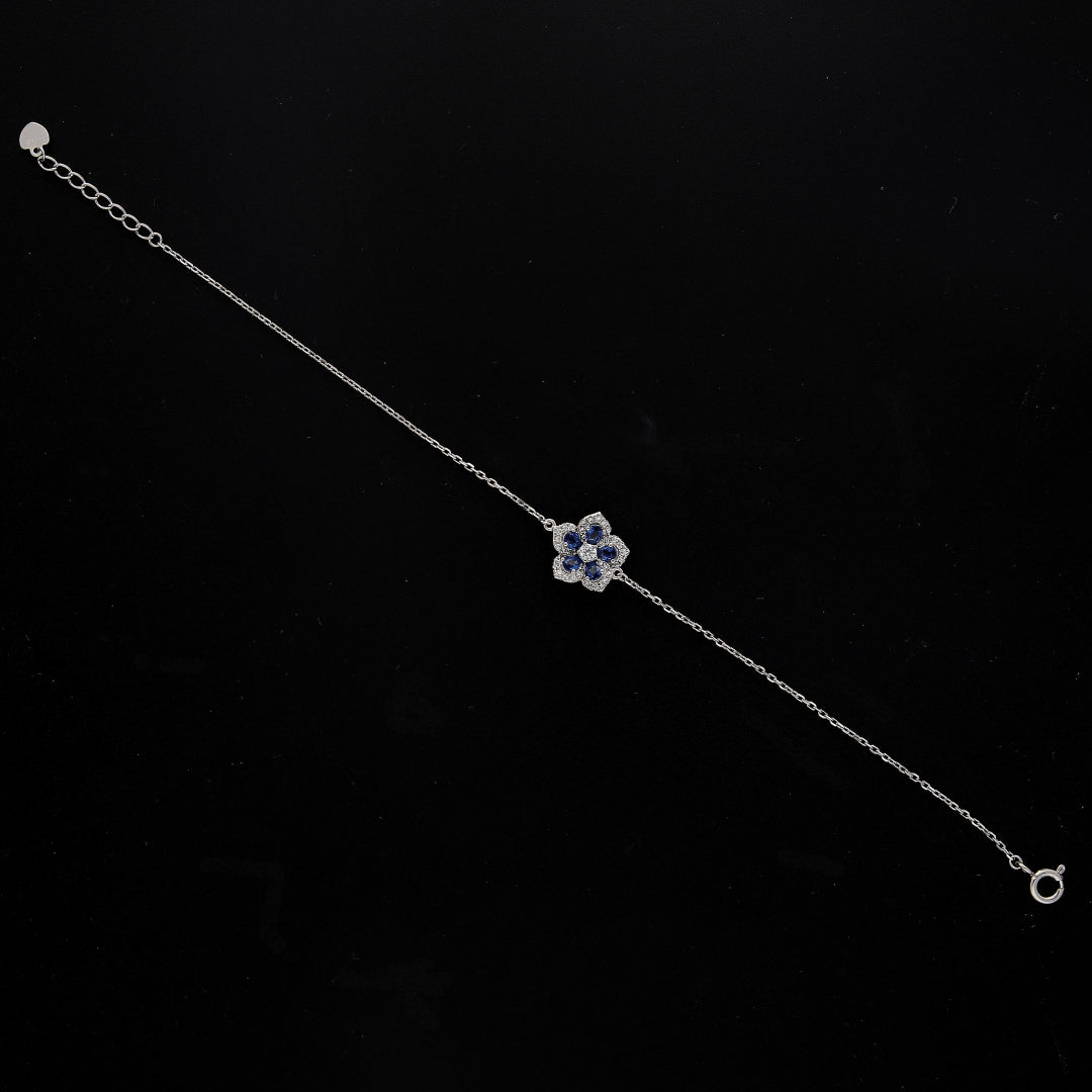 Sterling Silver 925 Flower Bracelet - FKJBRLSL10657