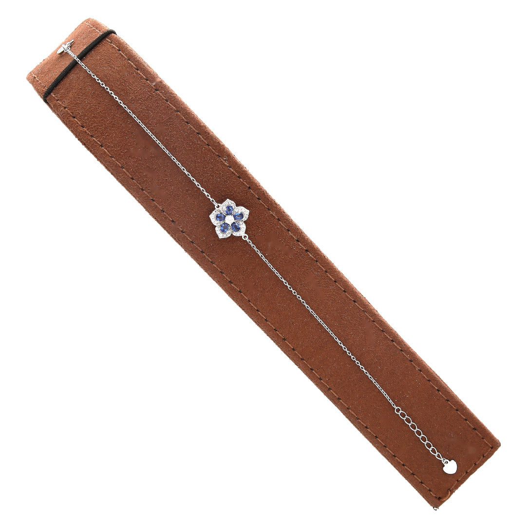 Sterling Silver 925 Flower Bracelet - FKJBRLSL10657