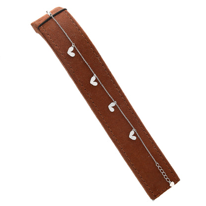 Sterling Silver 925 Love Hearts Bracelet - FKJBRLSL10686