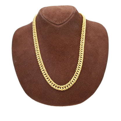 Gold Classic Bold Curb Link Chain 21KT - FKJCN21KM10399