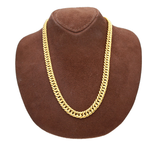 Gold Classic Bold Curb Link Chain 21KT - FKJCN21KM10399