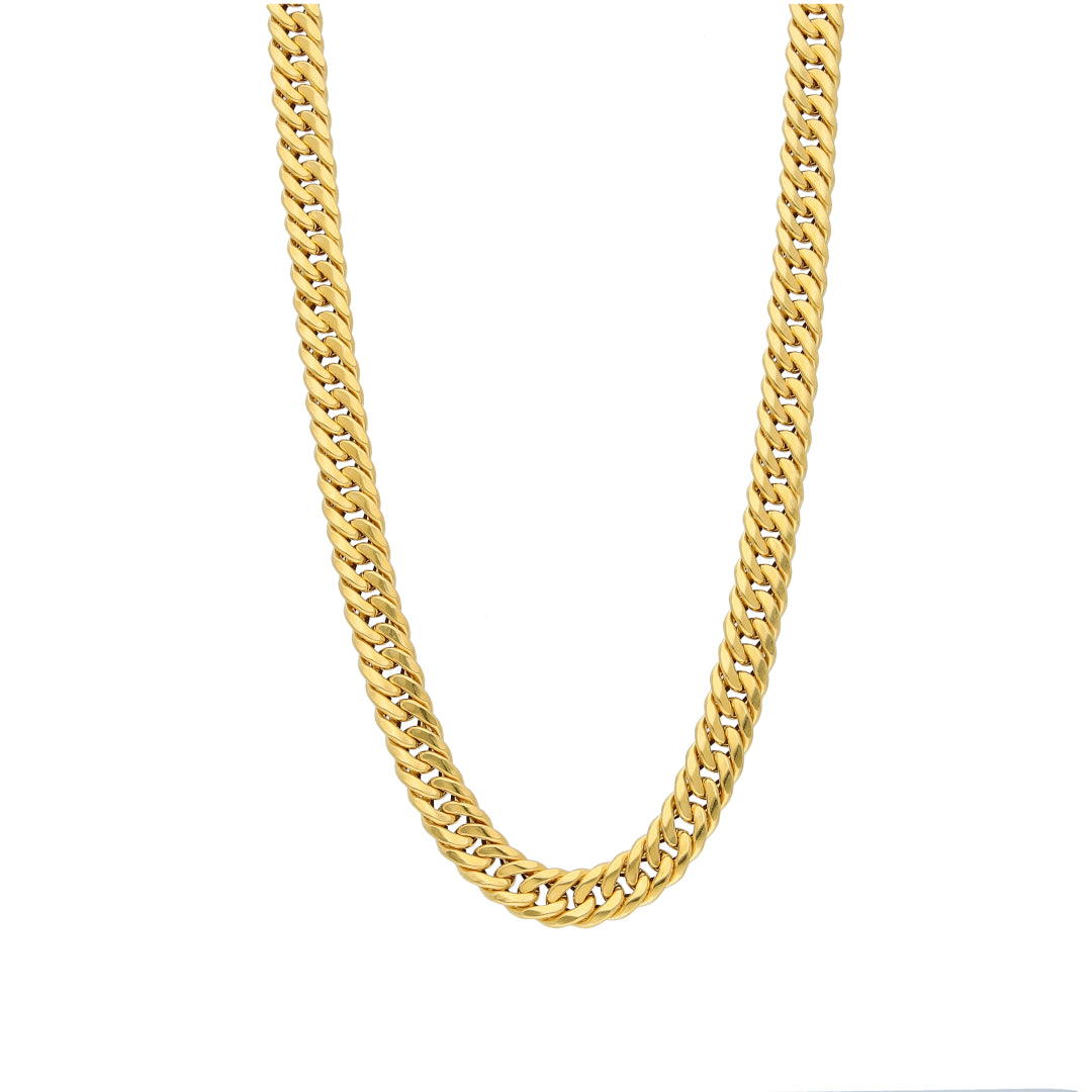 Gold Classic Bold Curb Link Chain 21KT - FKJCN21KM10399