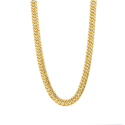 Gold Classic Bold Curb Link Chain 21KT - FKJCN21KM10399