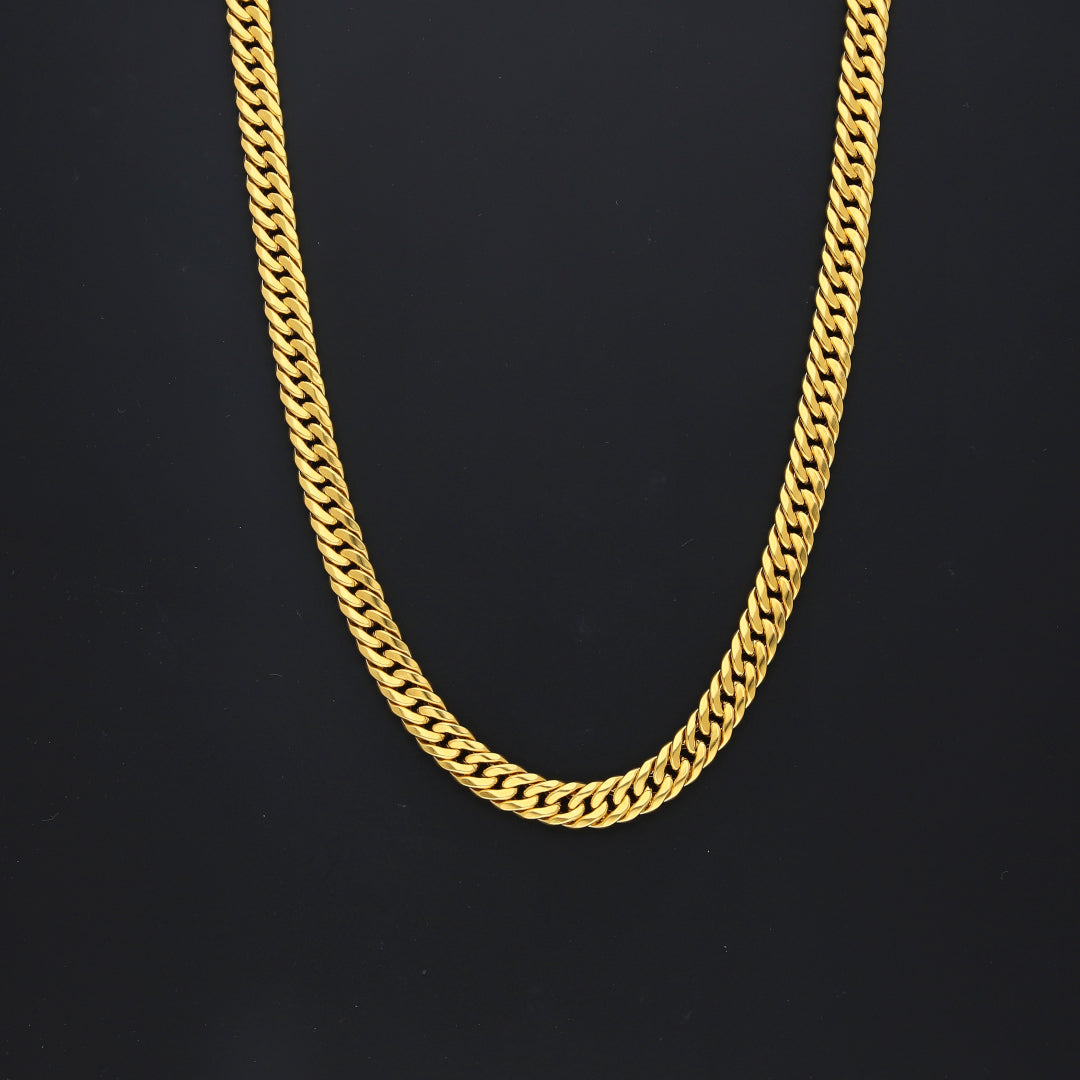 Gold Classic Bold Curb Link Chain 21KT - FKJCN21KM10399