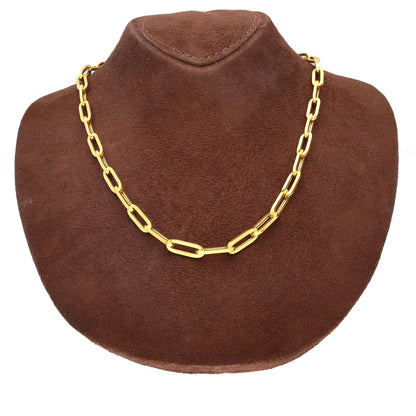 Gold Statement Paperclip Chain 21KT - FKJCN21KM10401