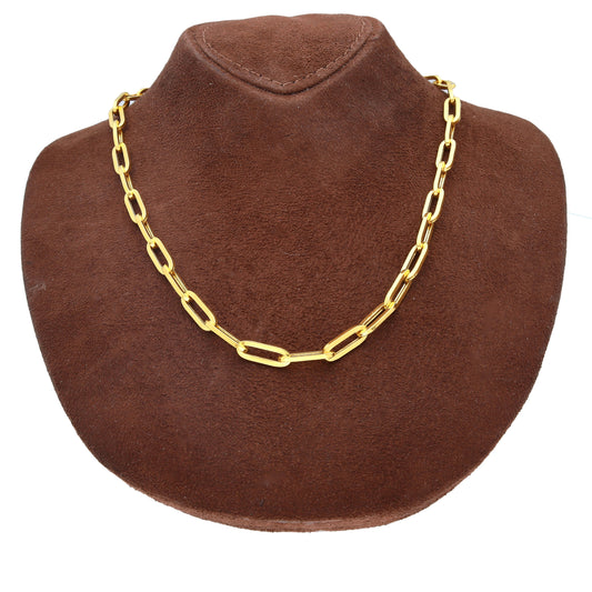 Gold Statement Paperclip Chain 21KT - FKJCN21KM10401