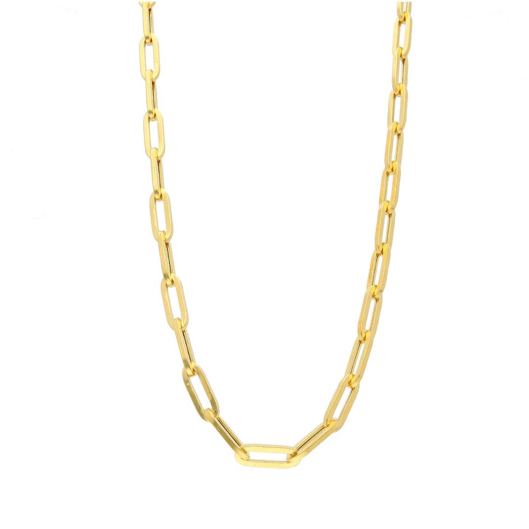 Gold Statement Paperclip Chain 21KT - FKJCN21KM10401